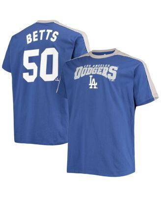 Mookie Betts Los Angeles Dodgers Majestic Threads Name & Number Tri-Blend T- Shirt - Royal