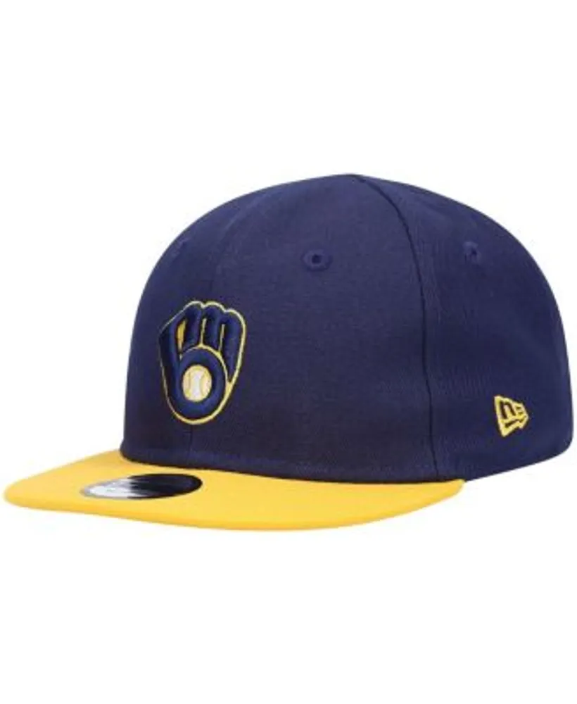 Milwaukee Brewers New Era 2023 Clubhouse 9FORTY Snapback Hat - Navy