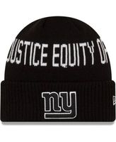 Youth New Era Black Cleveland Browns Social Justice Cuffed Knit Hat