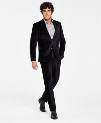 Men's Slim-Fit Solid Velvet Blazer, Created for Macy's