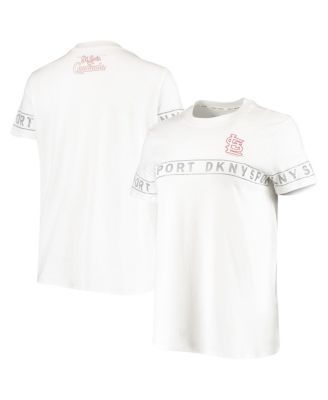 Lusso White St. Louis Cardinals Nikki Raglan T-Shirt