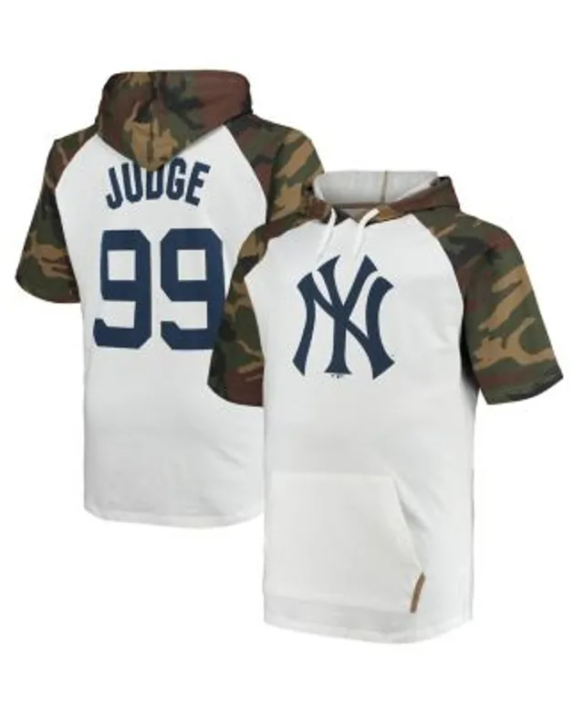 Men's Gerrit Cole White/Camo New York Yankees Big & Tall Raglan Hoodie T- Shirt