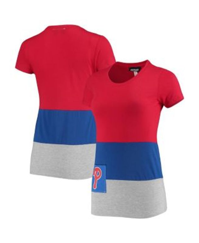 Profile Women's Red Philadelphia Phillies Plus Size Americana V-Neck T-shirt  - Macy's
