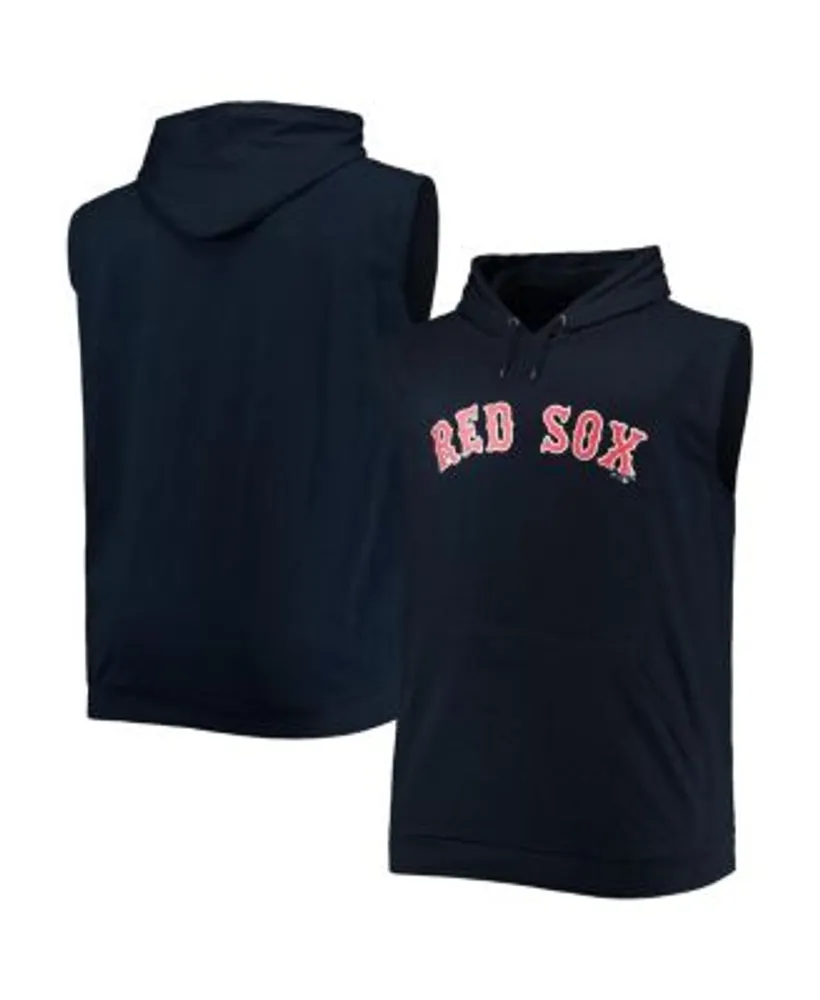Profile Men's Navy Boston Red Sox Jersey Muscle Sleeveless Pullover Hoodie