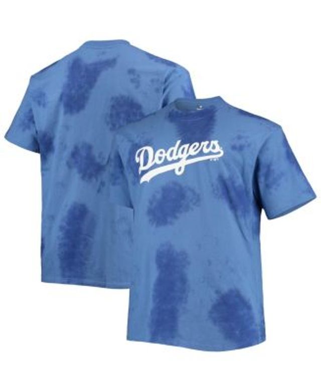 Los Angeles Dodgers '47 Vortex Vintage Tubular Tie-Dye T-Shirt - White