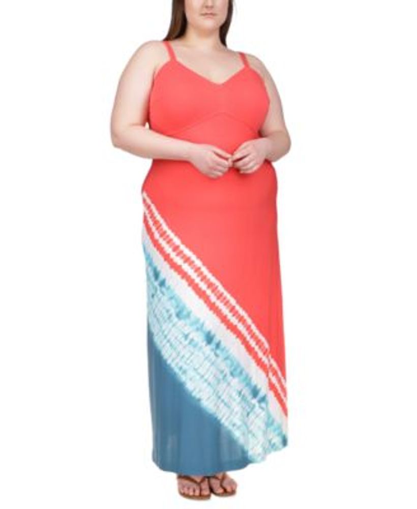 Michael Kors Plus Printed Slip Maxi Dress | Montebello Town Center