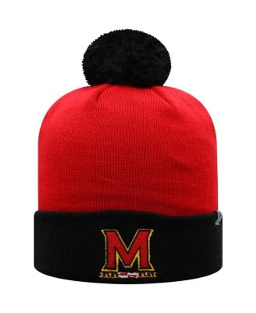 Louisville Two Tone Knit Pom Beanie w/Cuff L Wordmark | Black | One Size | Black/White