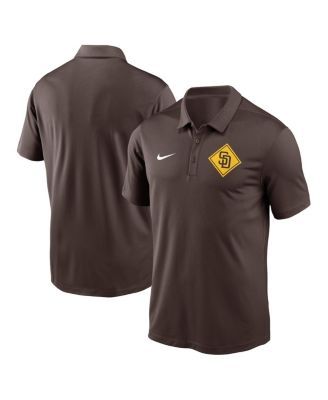 Nike Men's San Diego Padres Brown Logo Franchise Polo T-Shirt