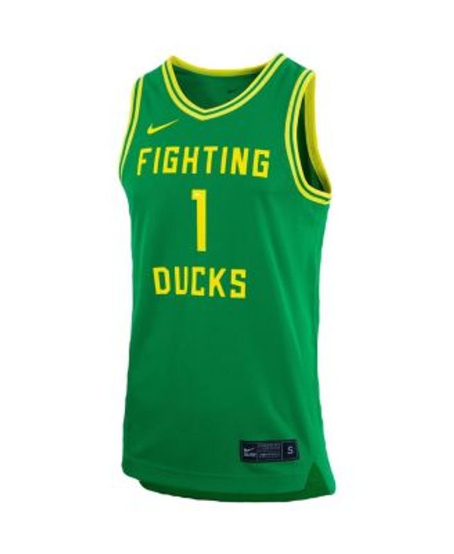 Nike #21 Green Oregon Ducks Limited Basketball Jersey Apple Green