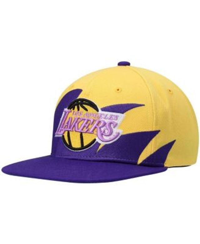 Los Angeles Lakers Mitchell & Ness Diamond Cut Snapback Hat - Black/White