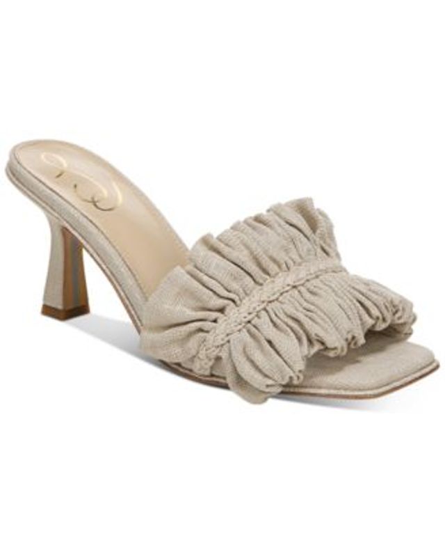 Sam Edelman Women's Kady Silk Ruffle Dress Mules | The Shops at Willow Bend