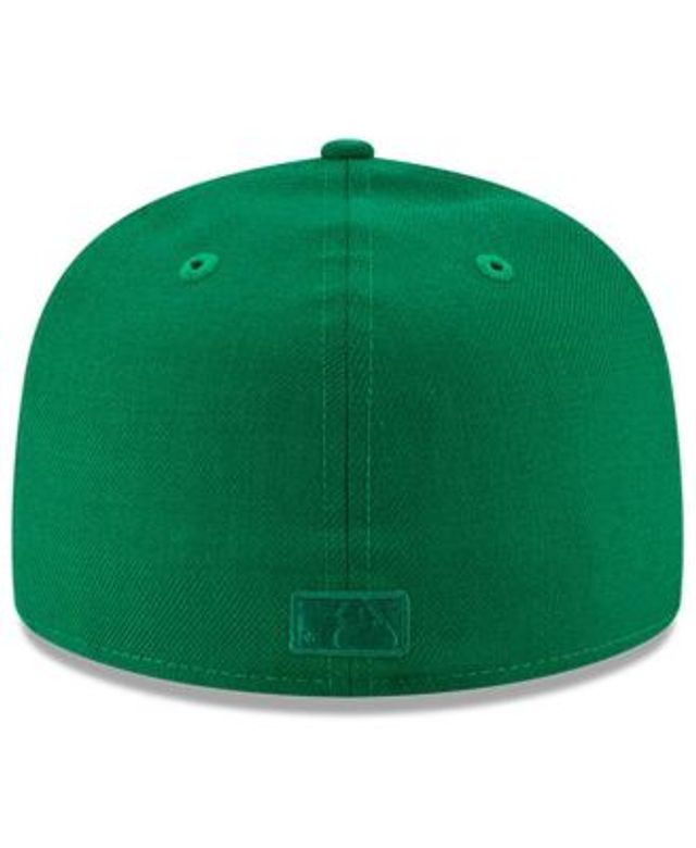 Men's New Era x Fear of God Cream/Kelly Green Essentials Trucker 59FIFTY  Fitted Hat 