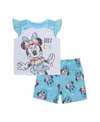 Toddler Girls Minnie Mouse Pajama, 2 Piece Set
