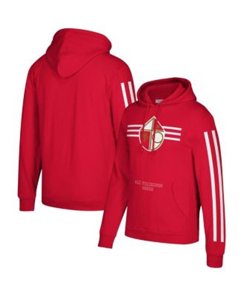 Men's Nike Scarlet San Francisco 49ers Wordmark Performance Pullover Hoodie  