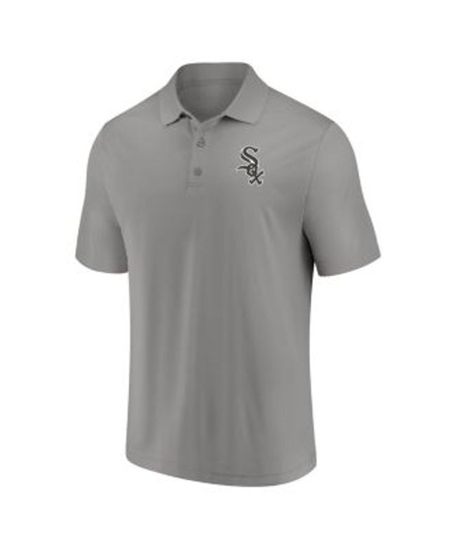 Chicago White Sox Polo Shirt Under Armour Men's Large Black Gray Short  Sleeve