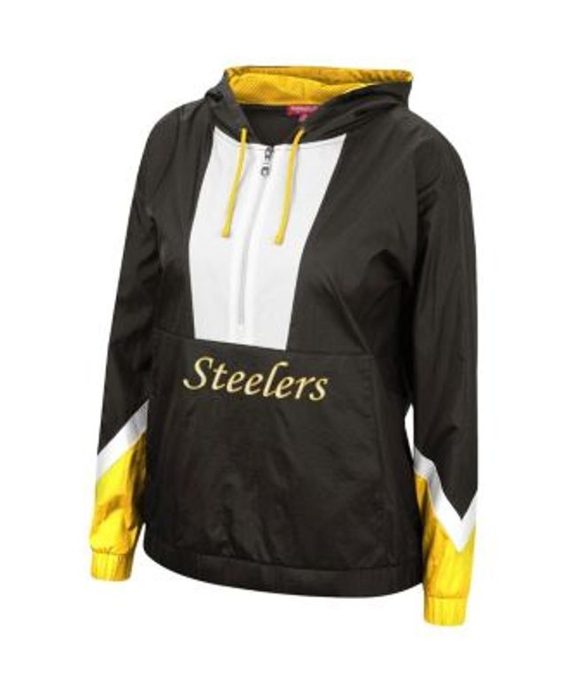 Tommy Hilfiger Women's White, Gold Pittsburgh Steelers Staci Half-Zip Hoodie  Windbreaker Jacket - Macy's