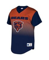 Chicago Bears Mitchell & Ness Winning Shot Mesh V-Neck T-Shirt - Navy