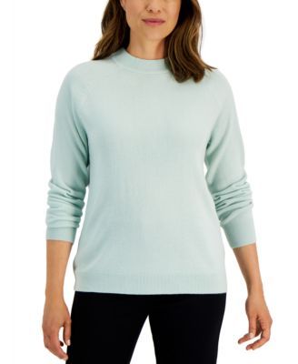 Women's Zip-Back Mock-Neck Sweater, Created for Macy's