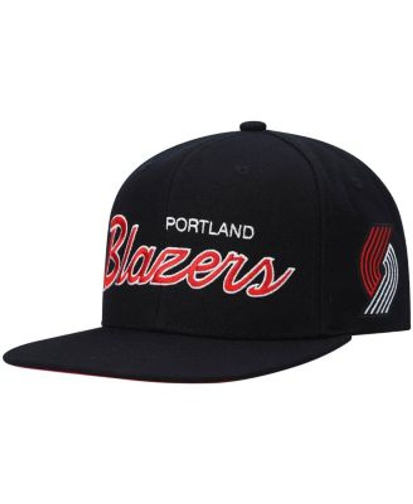 Detroit Pistons Mitchell & Ness Hardwood Classics Script 2.0 Snapback Hat -  Black