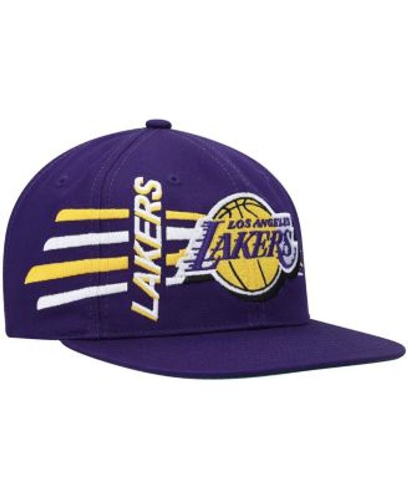 Men's Mitchell & Ness Gold Los Angeles Lakers On The Block Snapback Hat