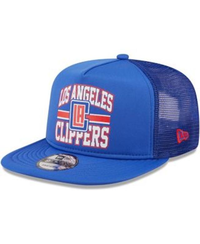 Men's Mitchell & Ness White LA Clippers Cool Down Trucker Snapback Hat