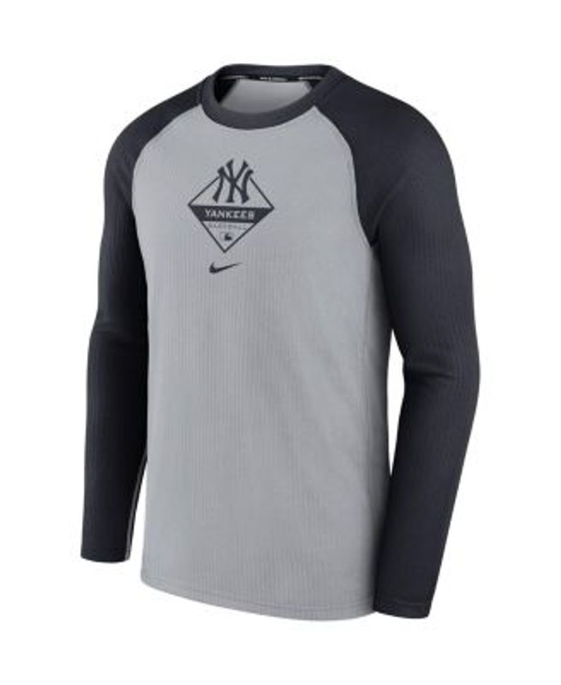 Men's Nike Gray/Black Pittsburgh Pirates Game Authentic Collection Performance Raglan Long Sleeve T-Shirt Size: Small