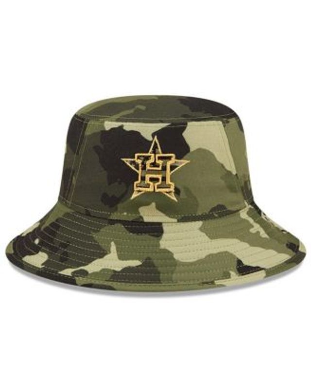 New Era Detroit Tigers Army Camo 2022 Armed Forces Day Bucket Hat