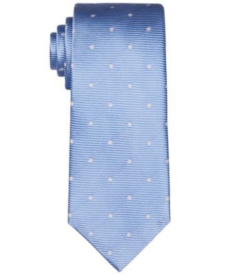 Men's Classic Textured-Stripe Dot Tie