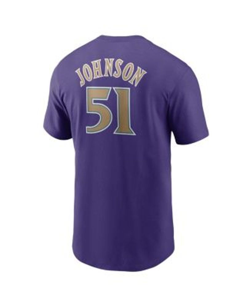 Nike Men's Randy Johnson Purple Arizona Diamondbacks Cooperstown Collection  Name & Number T-shirt - Macy's