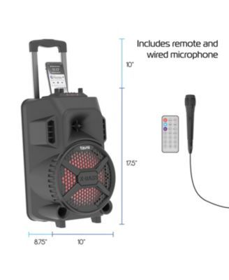 tzumi megabass led jobsite speaker