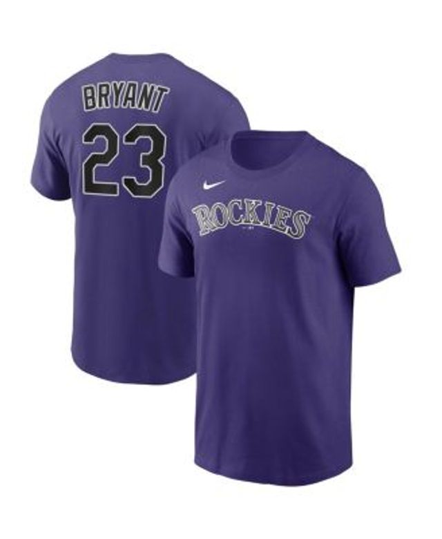 Lids Kris Bryant Colorado Rockies Big & Tall Name Number T-Shirt - Black