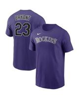 Youth Nike Charlie Blackmon Purple Colorado Rockies Player Name & Number  T-Shirt