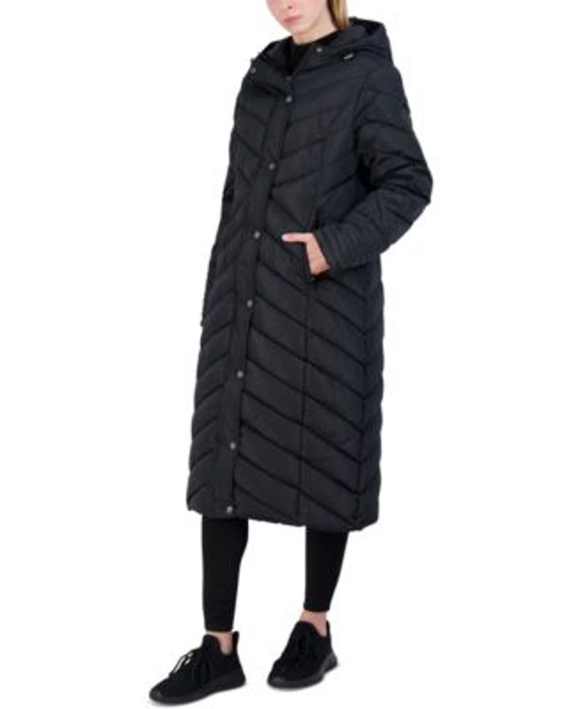 Juniors' Hooded Maxi Puffer Coat, Created for Macy's