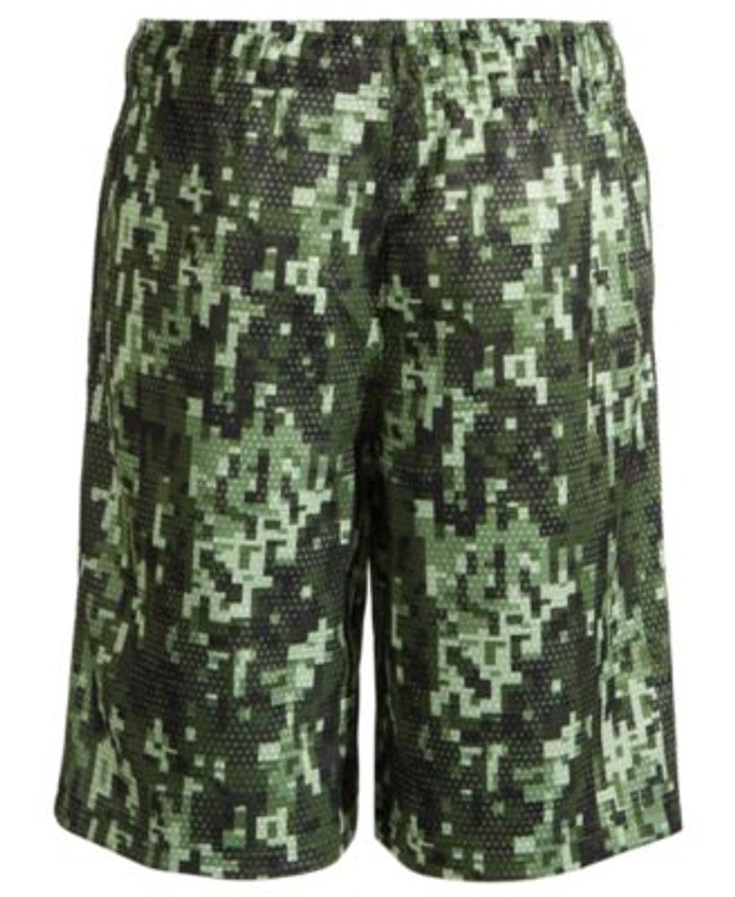 Big Boys Pixel Camo Birdseye Mesh Shorts, Created for Macy's