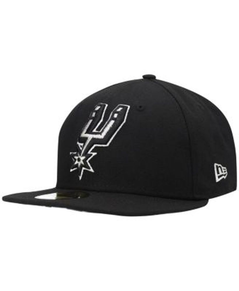 New Era Men's Black San Antonio Spurs Team Wordmark 59FIFTY Fitted Hat