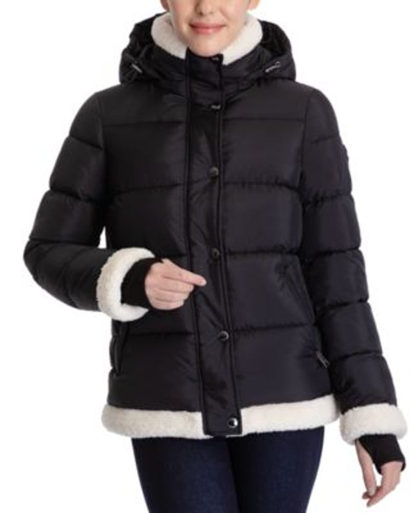 Michael Kors Women's Hooded Faux-Fur-Trim Puffer Coat, Created for Macy's |  Dulles Town Center