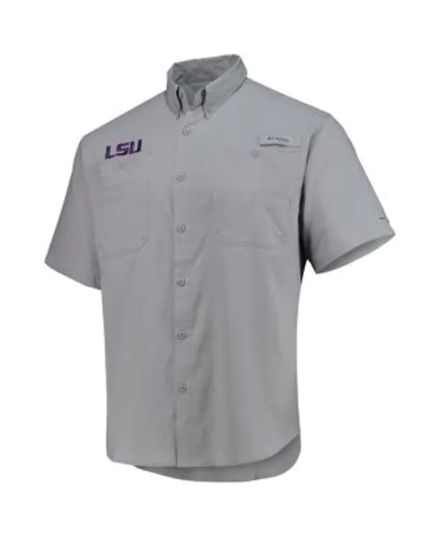 LSU Tigers Colosseum Free Spirited Mesh Button-Up Baseball Jersey