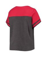 Profile Women's White, Black Arizona Diamondbacks Plus Size Colorblock T- shirt - Macy's