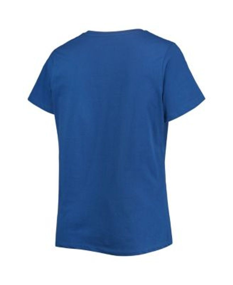 Profile Women's Royal Chicago Cubs Plus Size V-Neck T-shirt