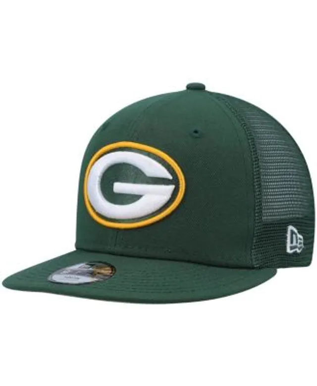 Youth Green Bay Packers Mitchell & Ness Green Throwback Precurve Snapback  Hat