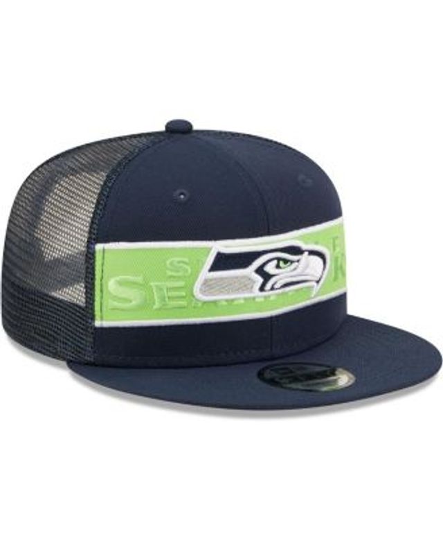 Men's Seattle Seahawks New Era College Navy Gothic Script 9FIFTY