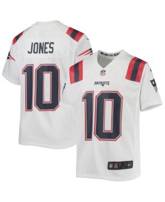 Nike Youth Boys Mac Jones Red New England Patriots Game Jersey