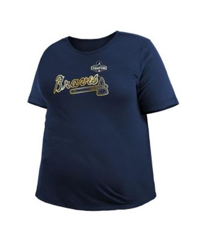 MLB Atlanta Braves Women's Slub T-Shirt - XS