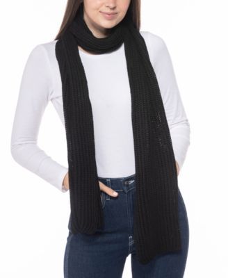Women's Solid Ribbed Scarf, Created for Macy's