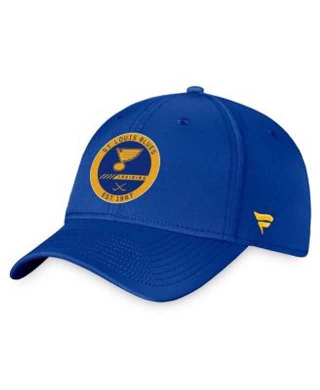 St. Louis Blues Fanatics Branded Authentic Pro Rink Trucker Snapback Hat -  Blue/White