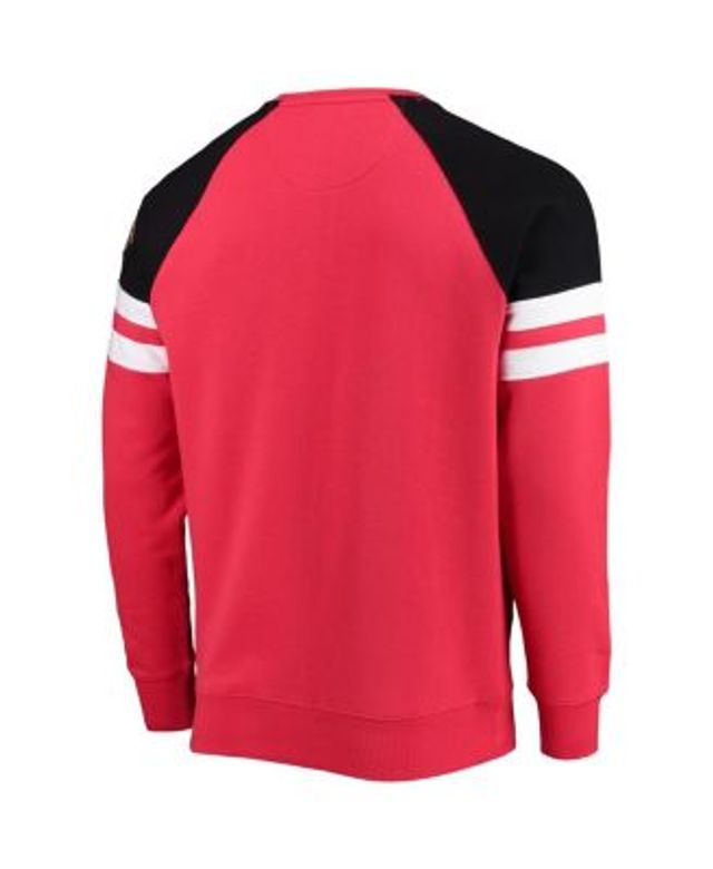 Chicago Blackhawks Vintage Unisex Mens Womens Ragland Crewneck