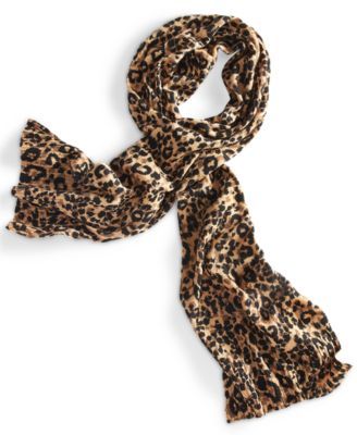 Cashmere Cheetah Mania Scarf, Created for Macys