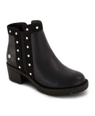 Little Girls Studded Ankle Heel Bootie