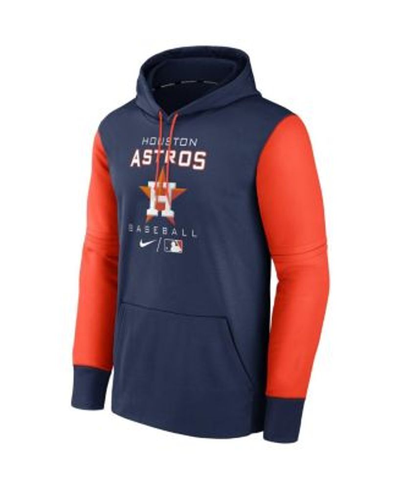 Women's Nike Navy/Orange Houston Astros Authentic Collection Pullover Hoodie