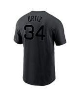 Men's Nike David Ortiz Heather Gray Boston Red Sox Name & Number T-Shirt